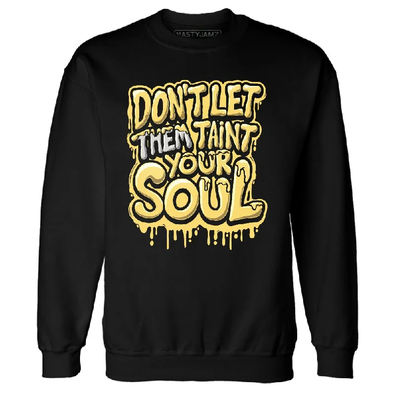 Gender-Neutral Clothing Styles Premium Style PT Metallic Gold White 12s NastyJamz Sweatshirt Match Never Taint Your Soul Gender-Neutral Clothing Styles Premium Style PT Metallic Gold White 12s NastyJamz Sweatshirt Match Never Taint Your Soul