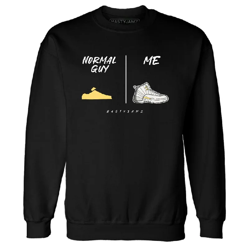Trendy Unisex Streetwear Fashion Limited Time PT Metallic Gold White 12s NastyJamz Sweatshirt Match Normal Guy Shoe Trendy Unisex Streetwear Fashion Limited Time PT Metallic Gold White 12s NastyJamz Sweatshirt Match Normal Guy Shoe
