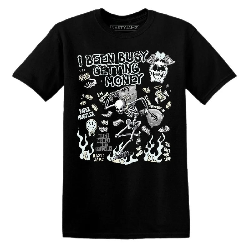 Unisex Casual Fashion Trends Pure Platinum 4s NastyJamz T-Shirt Match Busy Getting Money Skull Unisex Casual Fashion Trends Pure Platinum 4s NastyJamz T-Shirt Match Busy Getting Money Skull