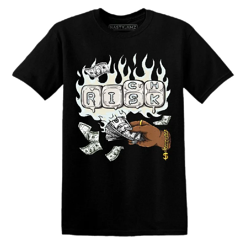 Functional And Stylish Unisex Outerwear Pure Platinum 4s NastyJamz T-Shirt Match Rich Or Risk Functional And Stylish Unisex Outerwear Pure Platinum 4s NastyJamz T-Shirt Match Rich Or Risk