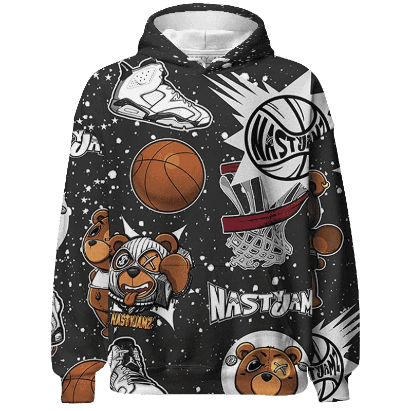 Sustainable Gender-Neutral Apparel Additional Time-Limited Offers NastyJamz Reverse Oreo 6s Hoodie Match BER Icon Wallpapers All-Over Print