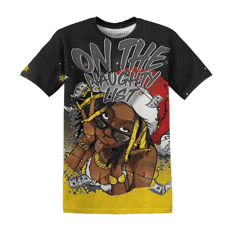Unisex Everyday Fashion Essentials Thunder 4s NastyJamz T-Shirt Match Xmas Naughty List All-Over Print Unisex Everyday Fashion Essentials Thunder 4s NastyJamz T-Shirt Match Xmas Naughty List All-Over Print