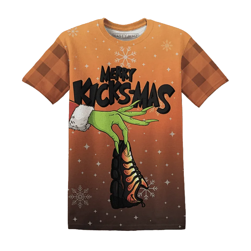 Versatile Gender-Free Wardrobe Essentials VaporMax Crimson Total Orange Plus NastyJamz T-Shirt Match Merry Kicksmas All-Over Print Versatile Gender-Free Wardrobe Essentials VaporMax Crimson Total Orange Plus NastyJamz T-Shirt Match Merry Kicksmas All-Over Print