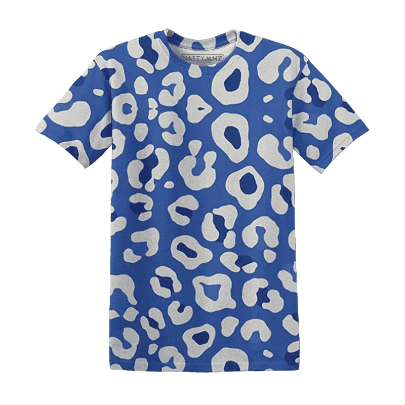 Stylish Unisex Outfit Ideas NastyJamz VaporMax Game Royal Blue T-Shirt Match Leopard Pattern All-Over Print Stylish Unisex Outfit Ideas NastyJamz VaporMax Game Royal Blue T-Shirt Match Leopard Pattern All-Over Print