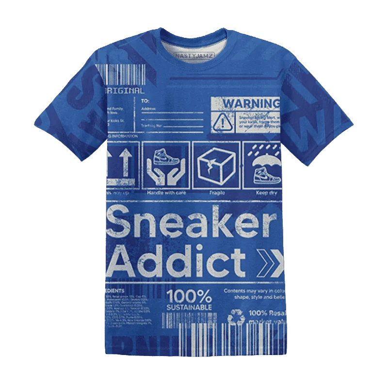 High-Quality Unisex Fashion Basics NastyJamz VaporMax Game Royal Blue T-Shirt Match Sneaker Addict Warning All-Over Print High-Quality Unisex Fashion Basics NastyJamz VaporMax Game Royal Blue T-Shirt Match Sneaker Addict Warning All-Over Print
