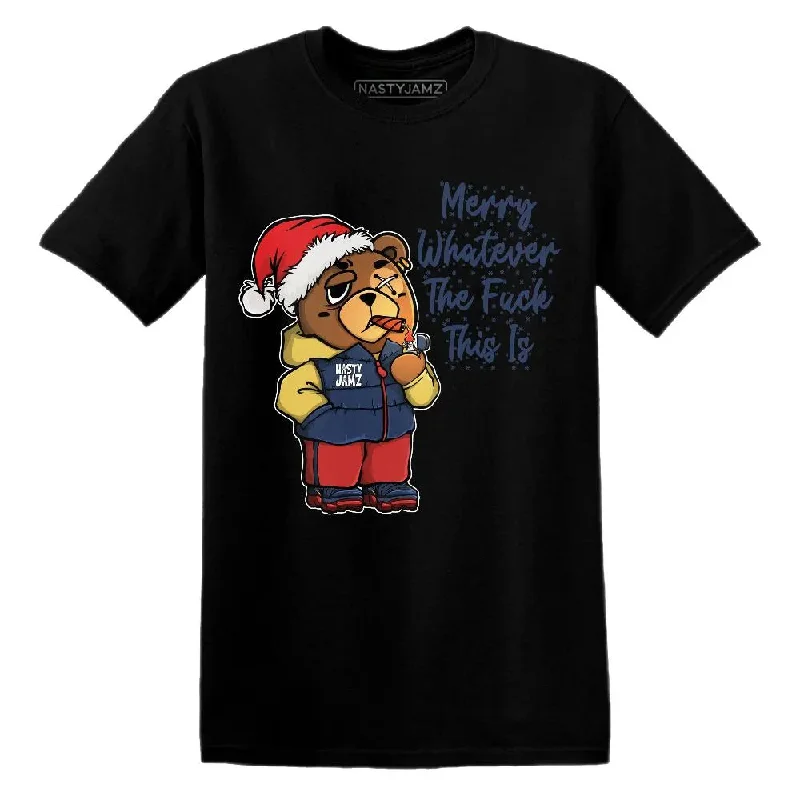 Soft And Breathable Unisex Loungewear VaporMax Gold Navy Midnight NastyJamz T-Shirt Match Merry Whatever
