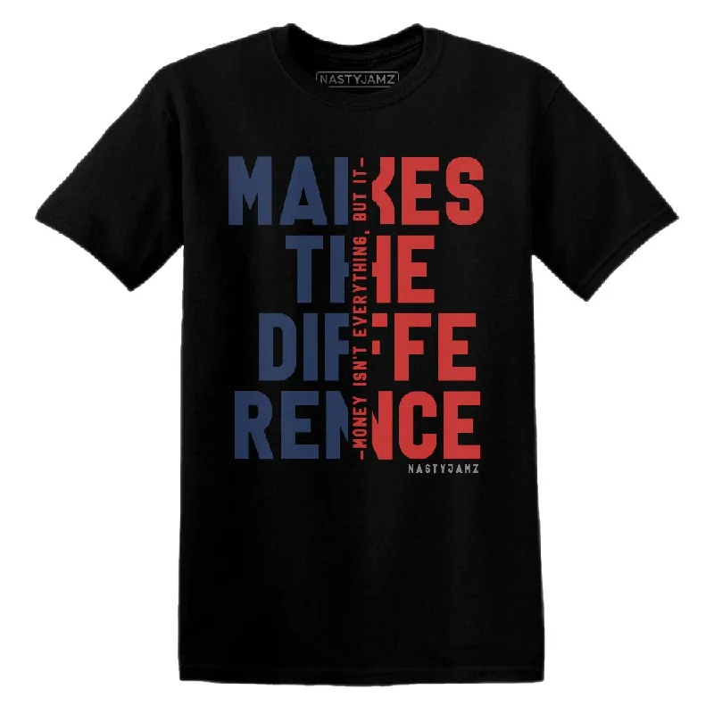 Relaxed-Fit Unisex Clothing Options VaporMax Gold Navy Midnight NastyJamz T-Shirt Match Money Makes Difference