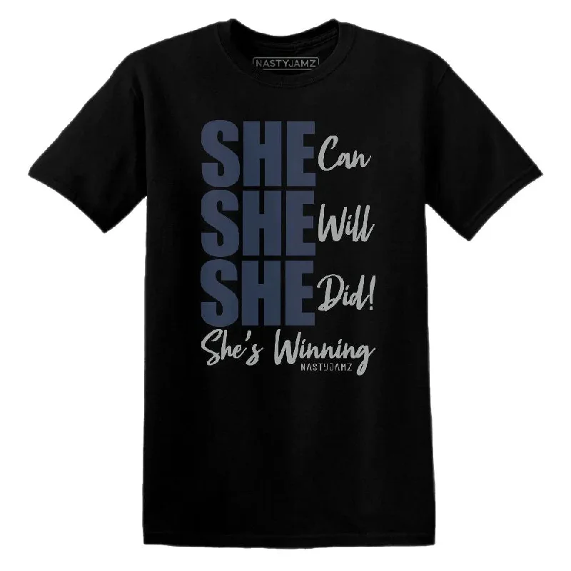 Unisex Everyday Fashion Essentials VaporMax Metallic Navy Midnight NastyJamz T-Shirt Match SHE Unisex Everyday Fashion Essentials VaporMax Metallic Navy Midnight NastyJamz T-Shirt Match SHE