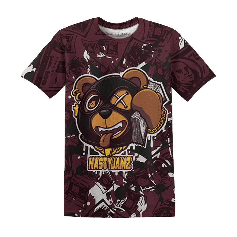 Contemporary Gender-Free Clothing Styles NastyJamz VaporMax Night Maron Burgundy T-Shirt Match Money Motive BER All-Over Print Contemporary Gender-Free Clothing Styles NastyJamz VaporMax Night Maron Burgundy T-Shirt Match Money Motive BER All-Over Print