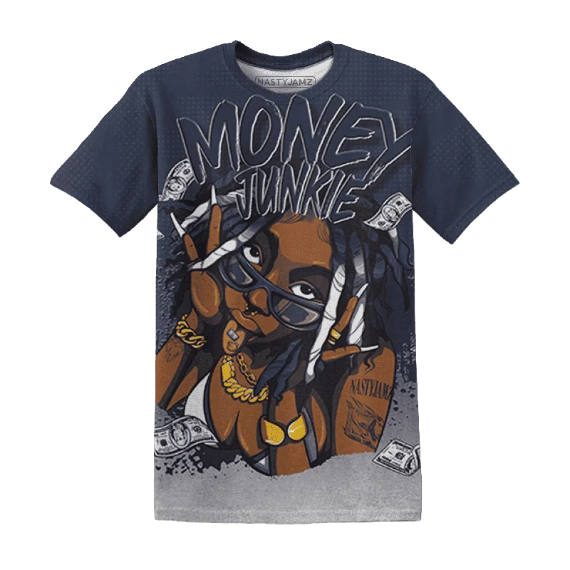 Minimalist Unisex Fashion Essentials VaporMax Plus Midnight Navy White Metallic Silver NastyJamz T-Shirt Match Money Junkie All-Over Print Minimalist Unisex Fashion Essentials VaporMax Plus Midnight Navy White Metallic Silver NastyJamz T-Shirt Match Money Junkie All-Over Print