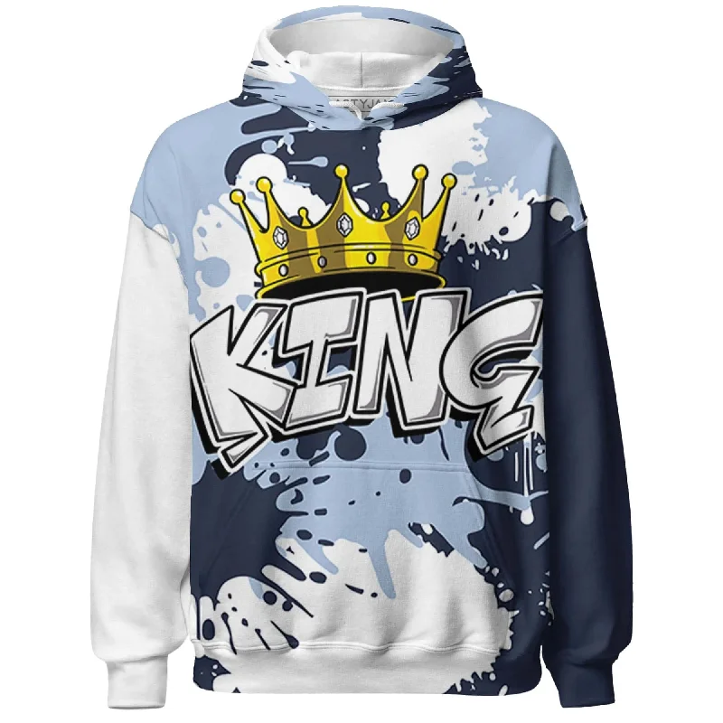 Chic And Contemporary Unisex Clothing Choices Popular Collection NastyJamz White Navy 6s Hoodie Match KING All-Over Print Chic And Contemporary Unisex Clothing Choices Popular Collection NastyJamz White Navy 6s Hoodie Match KING All-Over Print