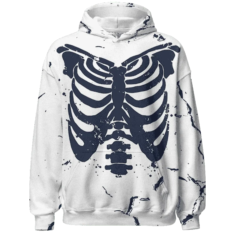 Effortless And Modern Unisex Dressing Spring Fashion NastyJamz White Navy 6s Hoodie Match Skeleton Y2k All-Over Print Effortless And Modern Unisex Dressing Spring Fashion NastyJamz White Navy 6s Hoodie Match Skeleton Y2k All-Over Print