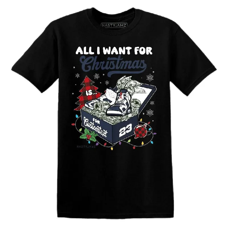 Soft And Breathable Unisex Loungewear White Navy 6s NastyJamz T-Shirt Match Dollar Sneaker Box Christmas Custom Text Soft And Breathable Unisex Loungewear White Navy 6s NastyJamz T-Shirt Match Dollar Sneaker Box Christmas Custom Text