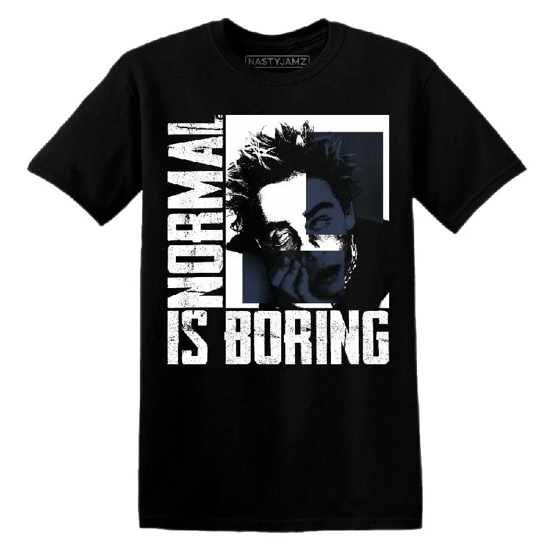 Contemporary Gender-Free Clothing Styles White Navy 6s NastyJamz T-Shirt Match Normal Is Boring Contemporary Gender-Free Clothing Styles White Navy 6s NastyJamz T-Shirt Match Normal Is Boring