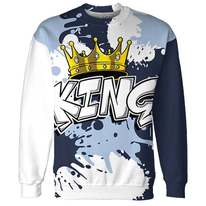 Effortless And Modern Unisex Dressing Ride The Style Wave NastyJamz White Navy 6s Sweatshirt Match KING All-Over Print Effortless And Modern Unisex Dressing Ride The Style Wave NastyJamz White Navy 6s Sweatshirt Match KING All-Over Print