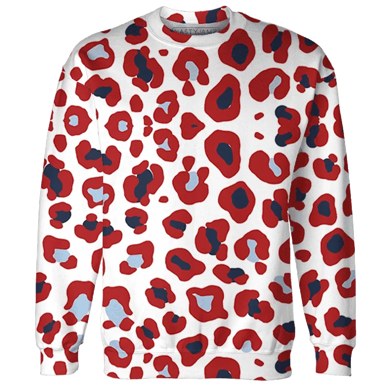 Fashion-Forward Gender-Neutral Outfit Ideas Limited Time Deal NastyJamz White Navy 6s Sweatshirt Match Leopard Pattern All-Over Print Fashion-Forward Gender-Neutral Outfit Ideas Limited Time Deal NastyJamz White Navy 6s Sweatshirt Match Leopard Pattern All-Over Print