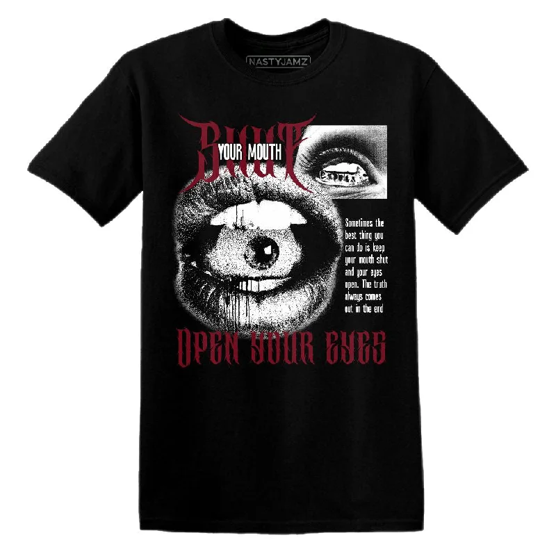 Modern Unisex Streetwear Outfits White Team Red 1s NastyJamz T Shirt Match Shut Your Mouth Modern Unisex Streetwear Outfits White Team Red 1s NastyJamz T Shirt Match Shut Your Mouth