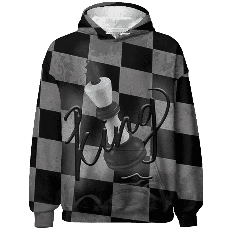 Sleek And Stylish Unisex Outerwear Fashionista Sale NastyJamz White Thunder 4s Hoodie Match Black King All-Over Print
