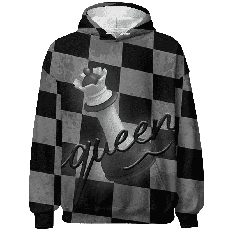 Everyday Wear For Men And Women Athleisure Style Sale NastyJamz White Thunder 4s Hoodie Match Black Queen All-Over Print Everyday Wear For Men And Women Athleisure Style Sale NastyJamz White Thunder 4s Hoodie Match Black Queen All-Over Print