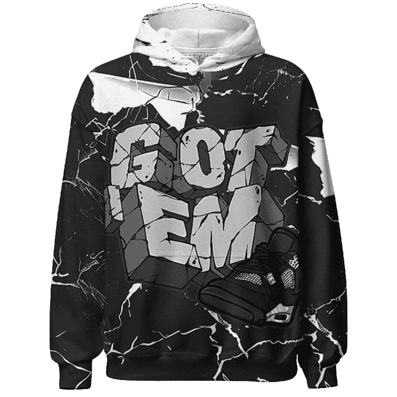 Urban-Inspired Unisex Fashion Trends Sophisticated Fashion NastyJamz White Thunder 4s Hoodie Match Got Em All-Over Print Urban-Inspired Unisex Fashion Trends Sophisticated Fashion NastyJamz White Thunder 4s Hoodie Match Got Em All-Over Print