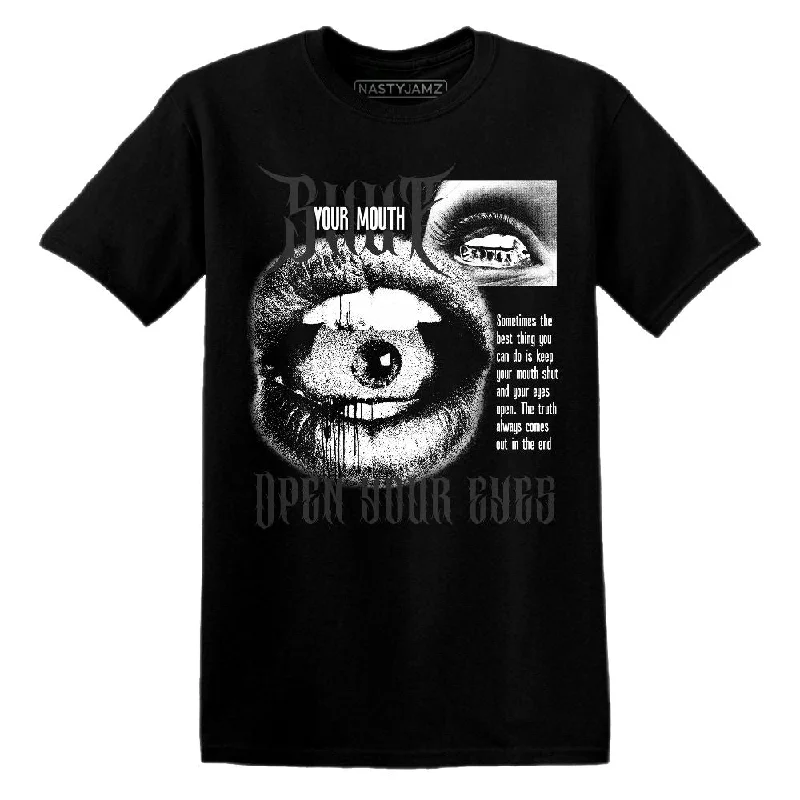 Oversized Unisex Apparel For Effortless Style White Thunder 4s NastyJamz T Shirt Match Shut Your Mouth Oversized Unisex Apparel For Effortless Style White Thunder 4s NastyJamz T Shirt Match Shut Your Mouth