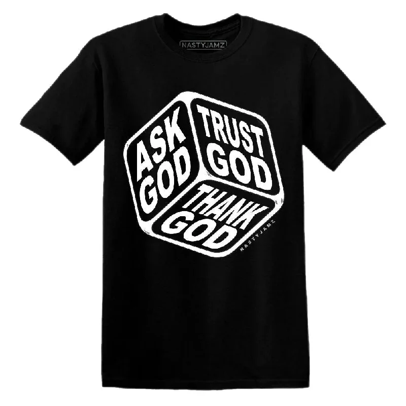 Sustainable Gender-Neutral Apparel White Thunder 4s NastyJamz T-Shirt Match Trust God Sustainable Gender-Neutral Apparel White Thunder 4s NastyJamz T-Shirt Match Trust God