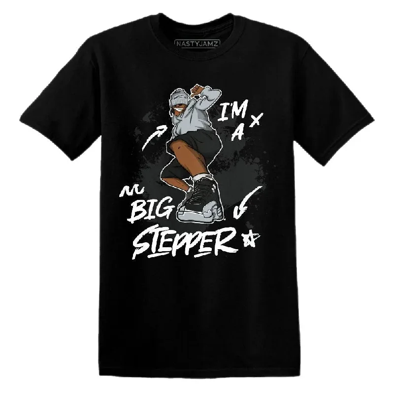 High-Quality Unisex Fashion Basics Wolf Grey 12s NastyJamz T-Shirt Match Big Stepper High-Quality Unisex Fashion Basics Wolf Grey 12s NastyJamz T-Shirt Match Big Stepper