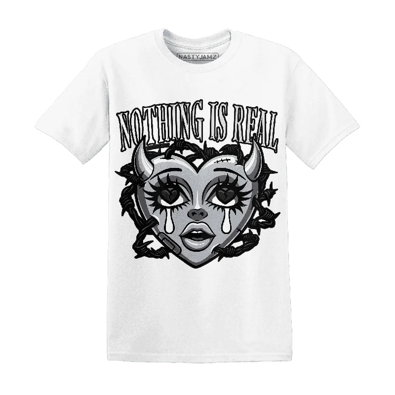 Sleek And Comfortable Unisex Wear Wolf Grey 12s NastyJamz T-Shirt Match Nothing Is Real Sleek And Comfortable Unisex Wear Wolf Grey 12s NastyJamz T-Shirt Match Nothing Is Real