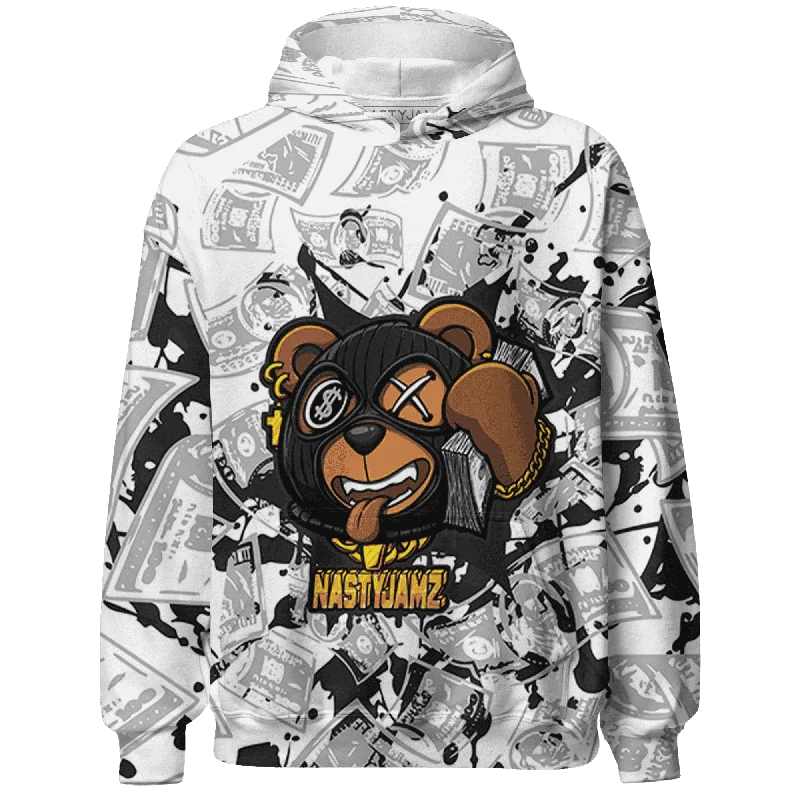 Lightweight And Breathable Unisex Wear Timeless Style Promotions NastyJamz Wolf Grey 1s Hoodie Match Money Motive BER All-Over Print