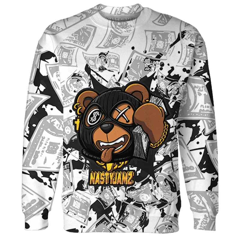 Sleek And Contemporary Gender-Free Outfits Unleash Your Fashion NastyJamz Wolf Grey 1s Sweatshirt Match Money Motive BER All-Over Print Sleek And Contemporary Gender-Free Outfits Unleash Your Fashion NastyJamz Wolf Grey 1s Sweatshirt Match Money Motive BER All-Over Print