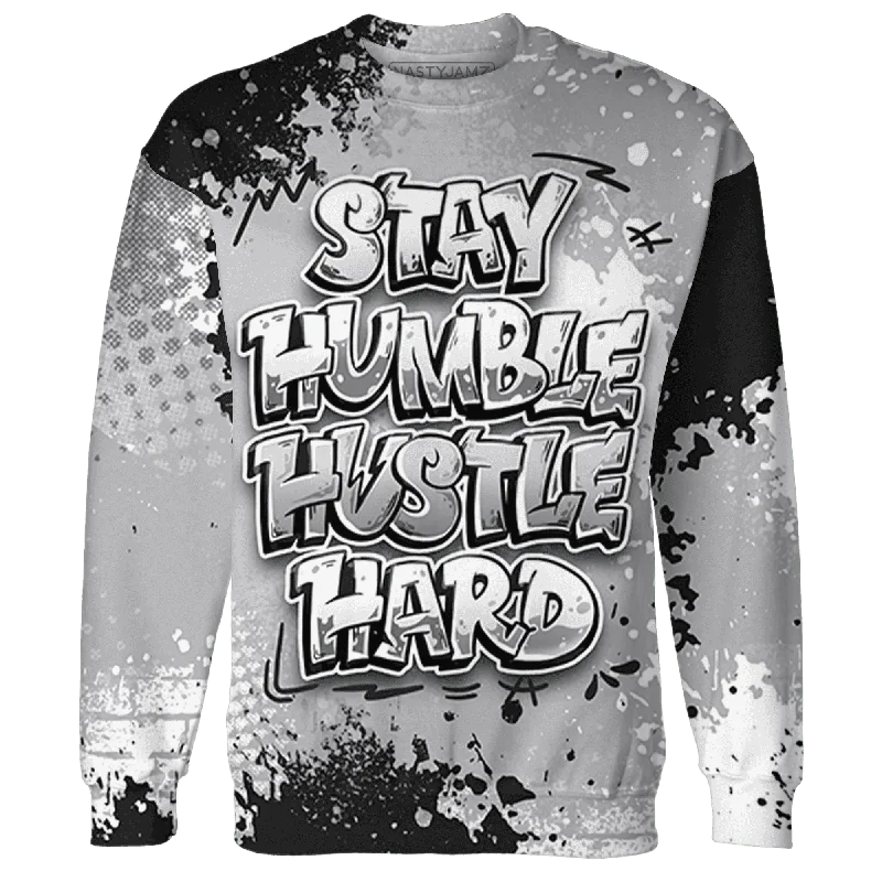 Soft And Breathable Unisex Loungewear Quick Grab Deals NastyJamz Wolf Grey 1s Sweatshirt Match Stay Humble Hustle Hard All-Over Print Soft And Breathable Unisex Loungewear Quick Grab Deals NastyJamz Wolf Grey 1s Sweatshirt Match Stay Humble Hustle Hard All-Over Print