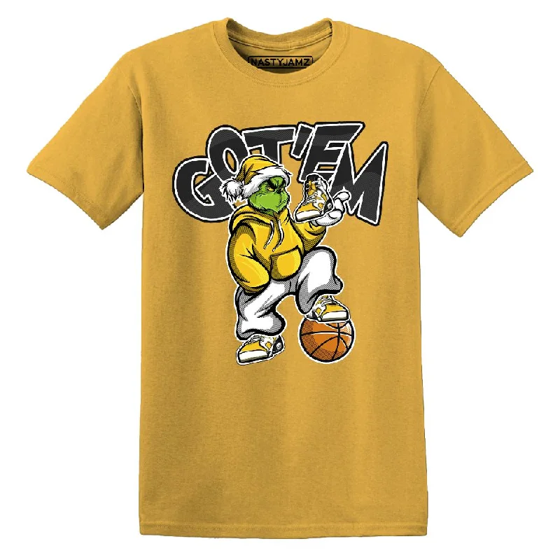 Sustainable And Ethical Unisex Clothing Yellow Ochre 6s NastyJamz Premium T Shirt Match Grinchmas Got Em Sustainable And Ethical Unisex Clothing Yellow Ochre 6s NastyJamz Premium T Shirt Match Grinchmas Got Em